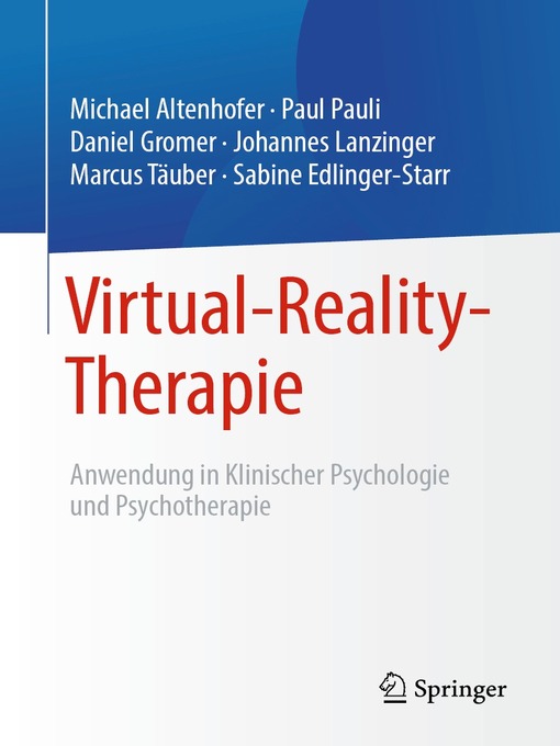 Title details for Virtual-Reality-Therapie by Michael Altenhofer - Available